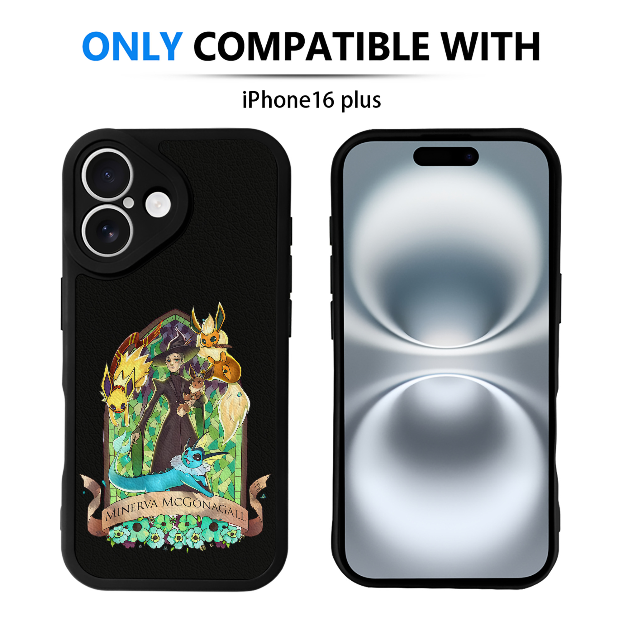 （画像用） Harry Potter ハリー・ポッターシリーズ 【iPhone 16シリーズ対応】シリコンスマホケース（レザー調） 材質：シリコン